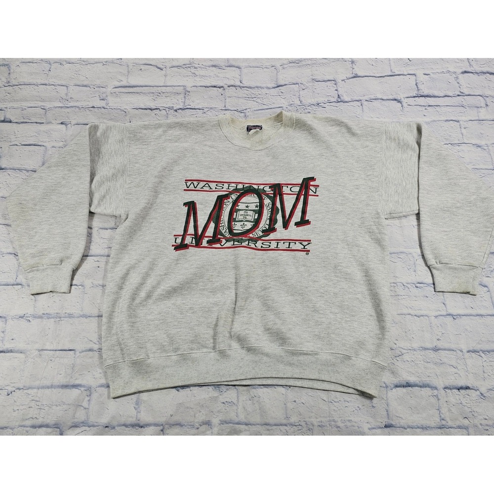 Washington University JanSport Sweatshirt WOMEN XXL Gray Mom Collegiate Vintage